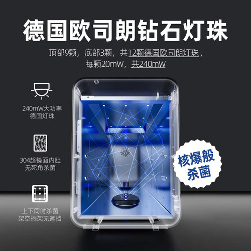 韩国SmartCare母婴儿奶瓶消毒柜低温紫外线消毒器4 - 图2