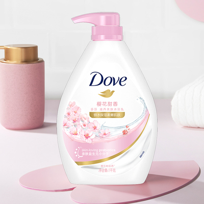 多芬樱花甜香沐浴露1kg×1瓶