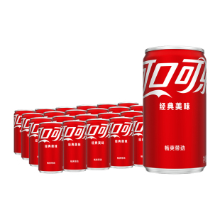 可口可乐含汽饮料迷你罐mini200ml*24