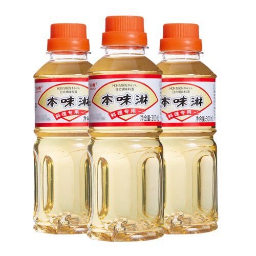 铃鹿本味淋300ml*3日本料理寿喜烧锅寿司食材调味料调味汁甜料酒 - 图0
