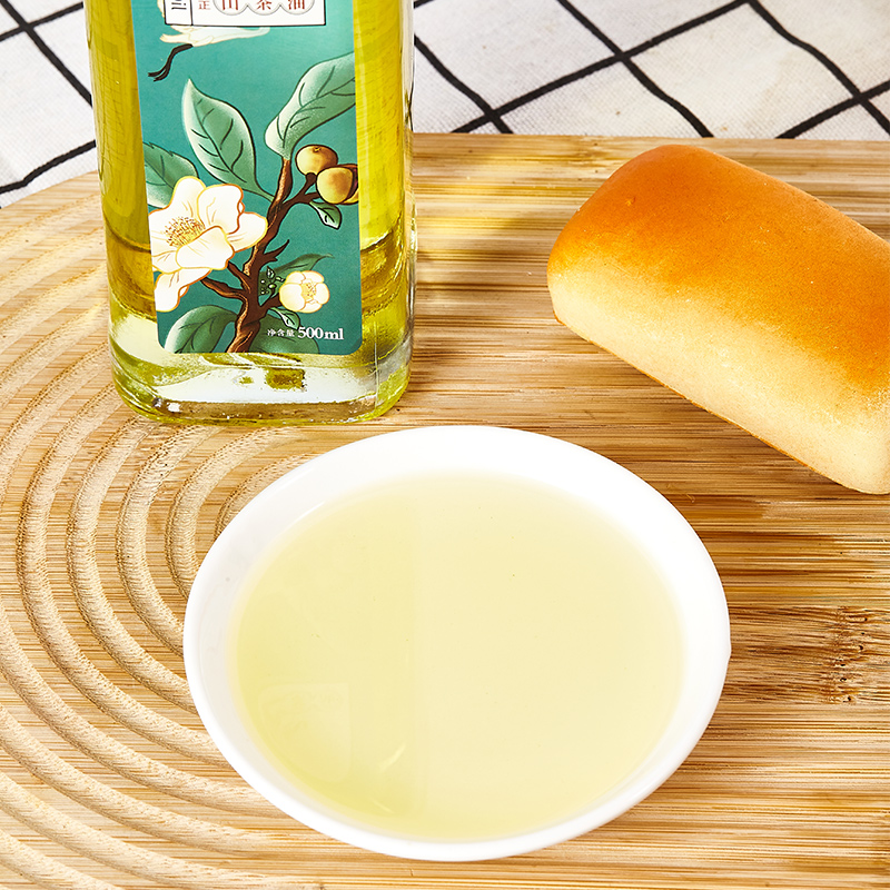 多鹭纯正山茶油食用油500ml/瓶玻璃瓶礼盒压榨一级婴儿宝宝专用油