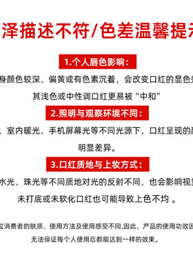 酵色粉雾哑光口红笔显白