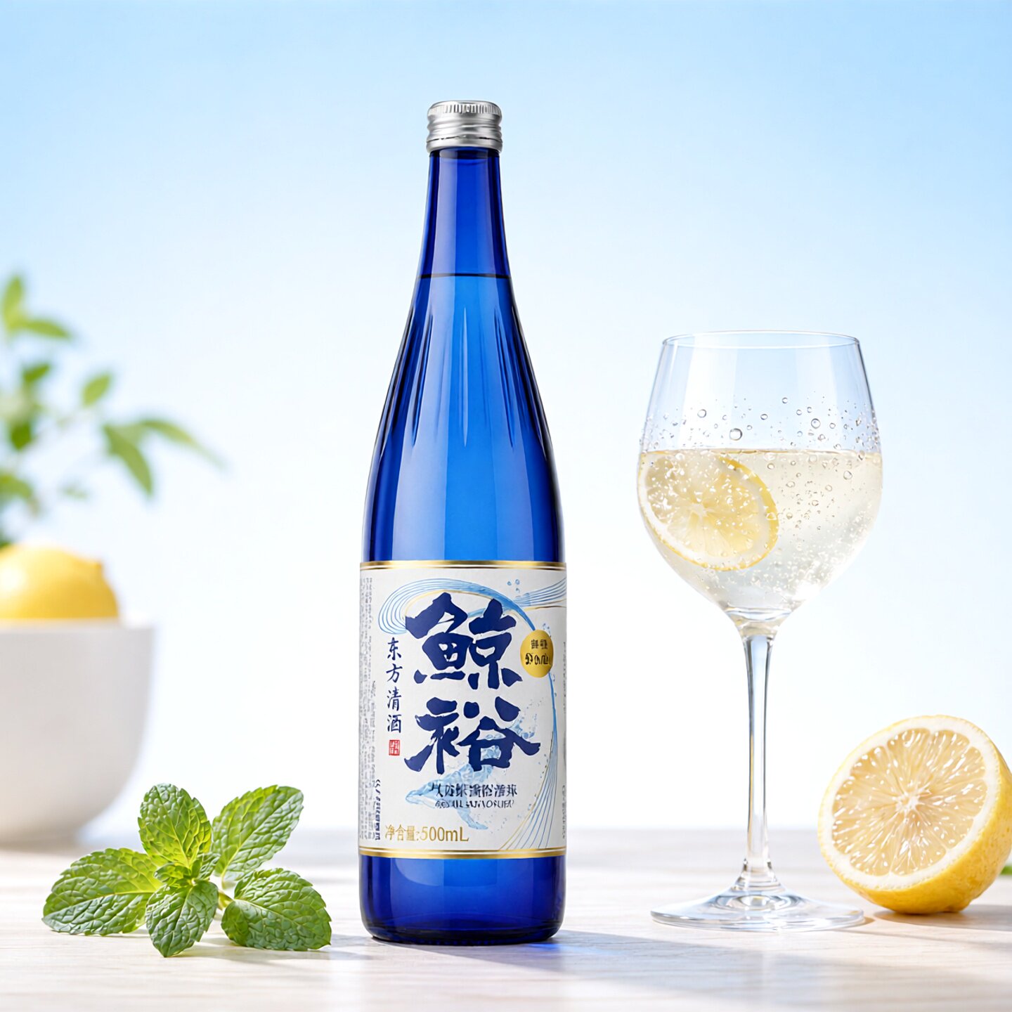 鲸裕 气泡清酒柠檬味8度500ml*6瓶 女生男士低度果酒微醺梅子酒