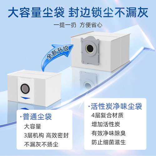 适用于科沃斯集尘袋扫地机器人配件X1T50/T80S/T90pro/X11X12耗材 - 图1