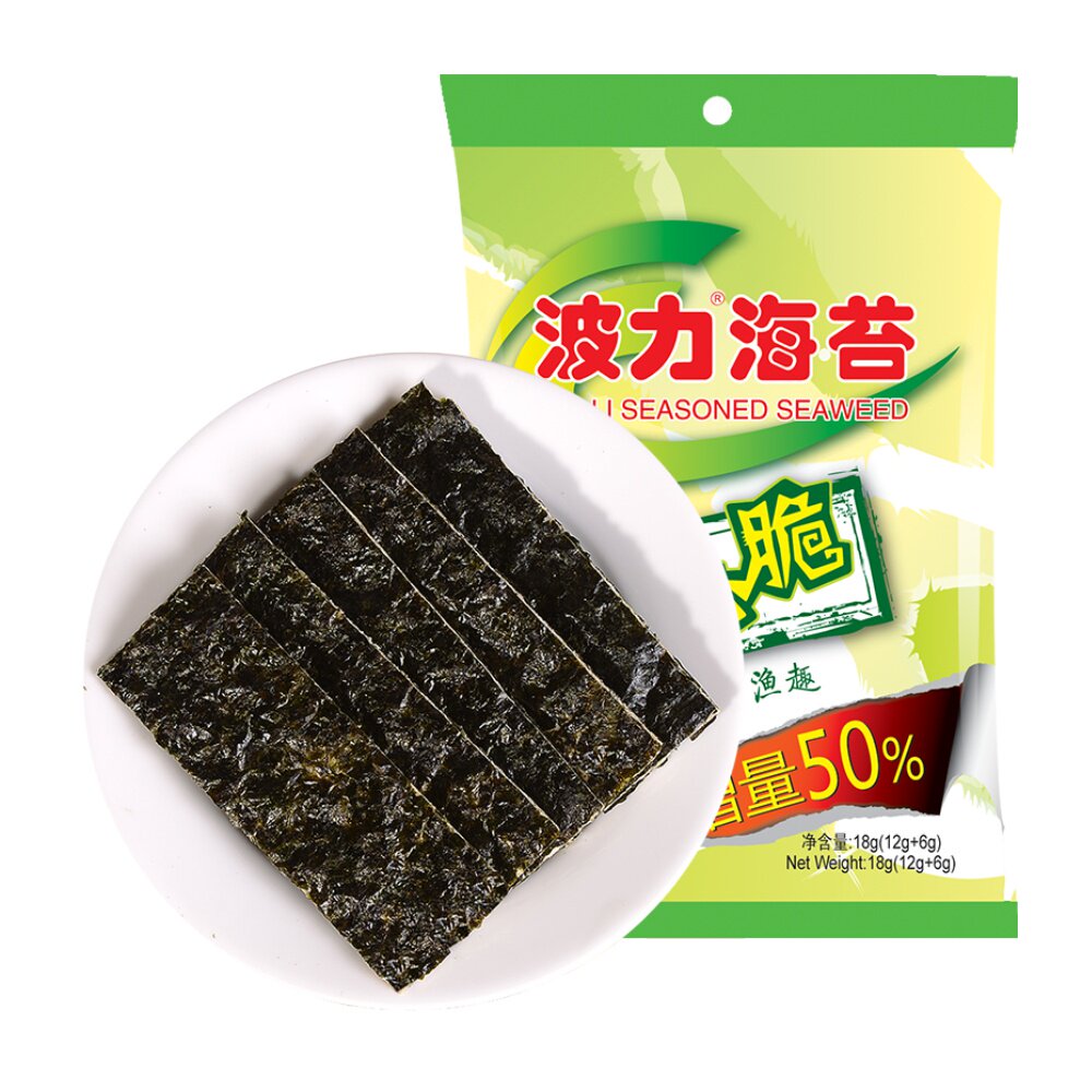 波力海苔夹心脆18g 休闲食品即食儿童零食海苔脆片散装食品小吃 小编推荐 Wepost 全民代运 马来西亚中国淘宝代运与集运专家