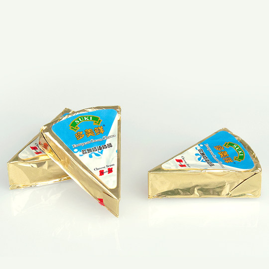 【4倍购】多美鲜欧洲奶油奶酪芝士干酪小三角零食即食涂抹140g