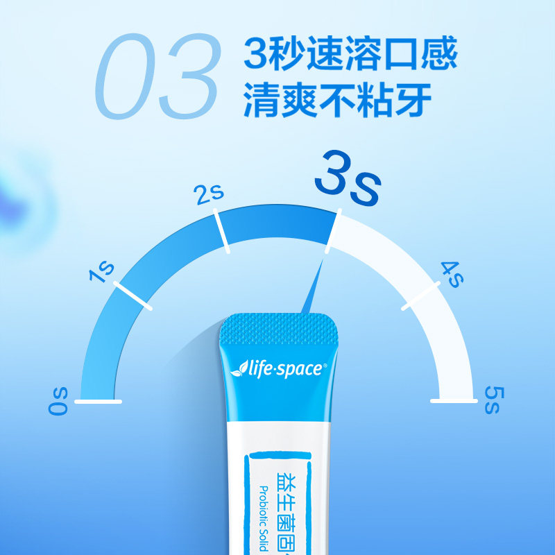 lifespace益倍适150亿益生菌速溶成人男女舒缓肠道胃益生元5袋