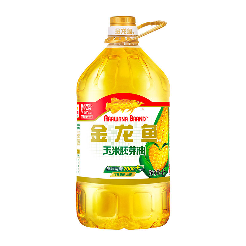金龙鱼玉米油4L*2桶优质胚芽压榨食用油 非转基因,淘宝优惠券,粉丝福利购,淘宝优惠卷