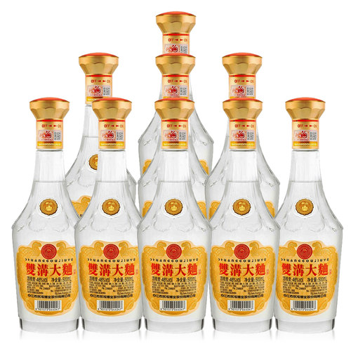 双沟大曲金奖46度500mL*9瓶浓香型白酒整箱装口粮酒 - 图0