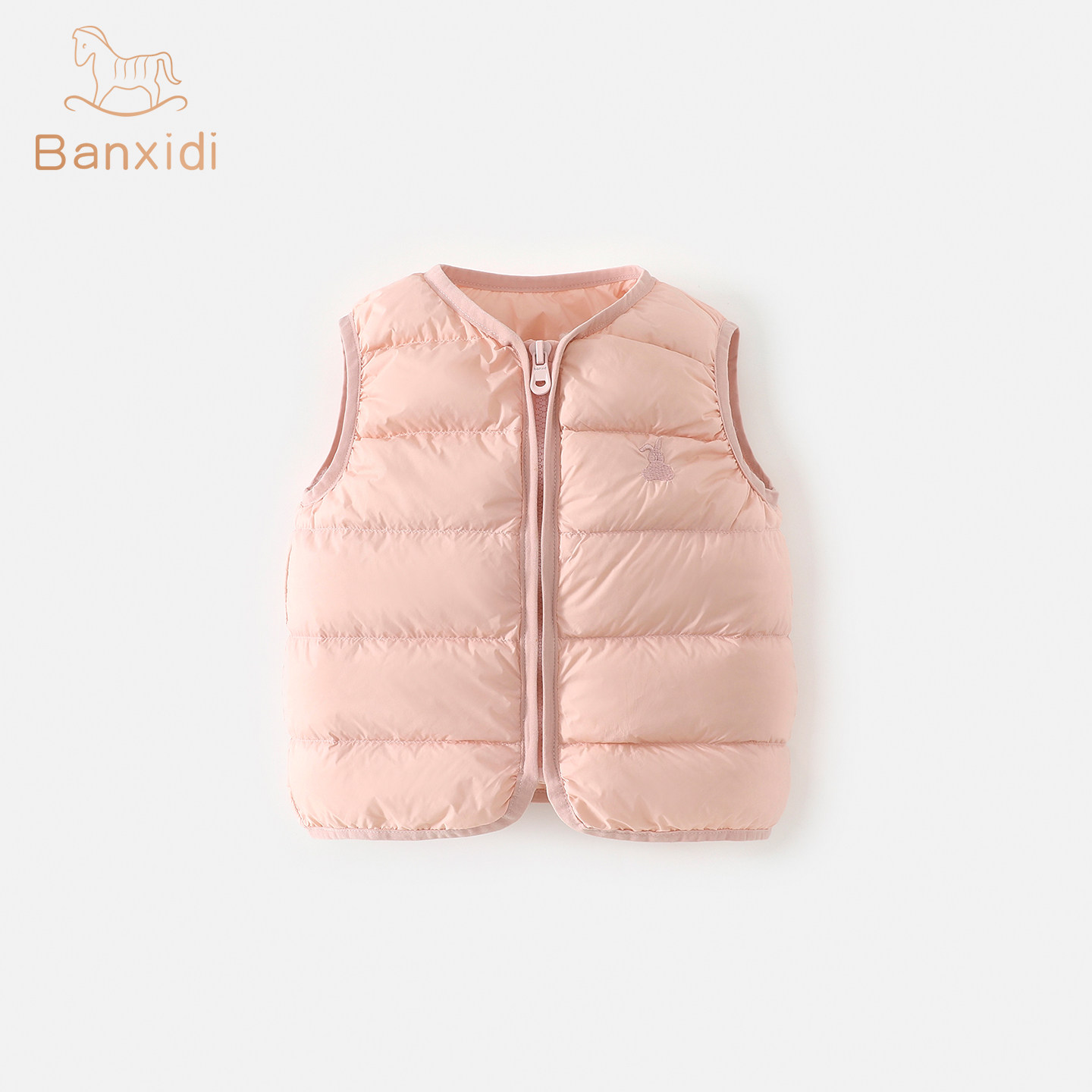 班喜迪【三防】女童羽绒马甲秋冬宝宝保暖马夹冬装儿童白鸭绒背心,淘宝优惠券,粉丝福利购,淘宝优惠卷