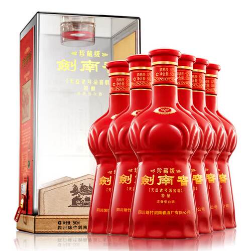 剑南春珍藏级52度500ml*6瓶整箱装浓香型白酒商务宴请收藏纯粮酒 - 图3