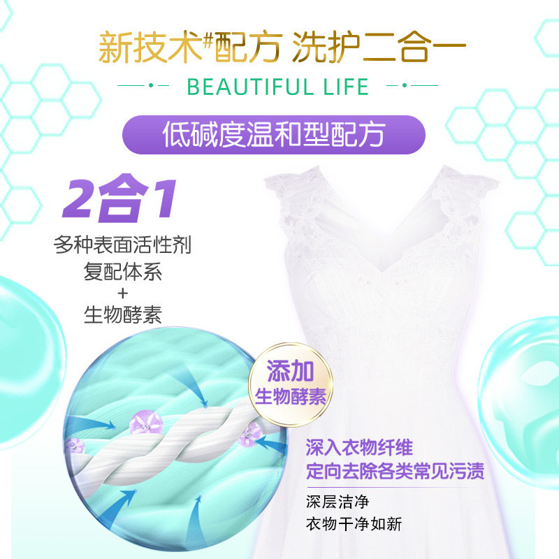 国货超能洗衣粉亲肤香氛皂粉1.6kg*2袋小苍兰玫瑰精油洗衣,淘宝优惠券,粉丝福利购,淘宝优惠卷