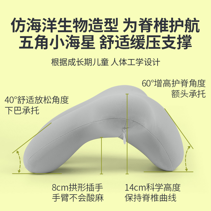 睡觉神器午睡枕小学生趴睡枕儿童午休枕头教室桌上趴着趴趴枕抱枕 - 图0