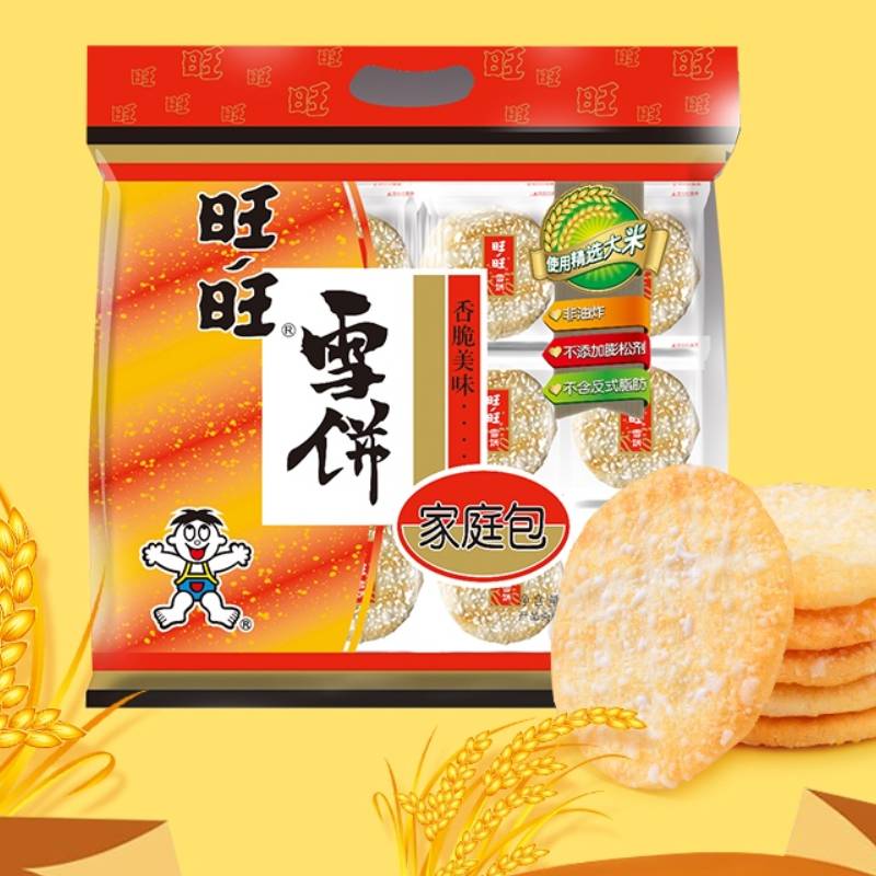 旺旺膨化米果雪饼400g休闲饼干小吃儿童零食食品网红伴手礼 - 图3