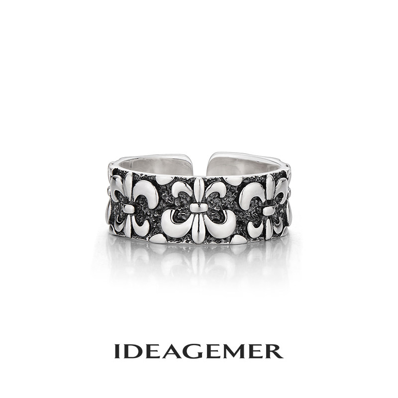 IDEAGEMER iris sterling silver ring trendy for boys