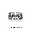 IDEAGEMER iris sterling silver ring trendy for boys