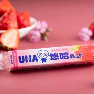 UHA悠哈特浓牛奶味糖抹茶草莓味长条装糖果零食送女友零食