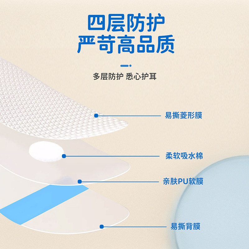 海氏海诺儿洗澡护耳神器耳朵防进水宝宝洗头防水耳贴儿童耳罩30片,淘宝优惠券,粉丝福利购,淘宝优惠卷