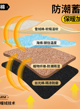 加绒厚保暖鞋垫女款冬季防寒