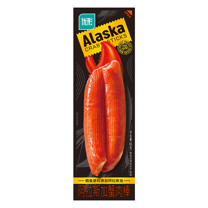 优形冷藏阿拉斯加蟹肉棒65G-图1