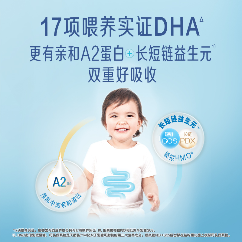 美赞臣铂睿A2蛋白婴儿配方奶粉2段（6-12月）850gX4罐 - 图2