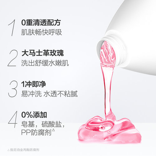 Dove/多芬舒缓水透沐浴露清爽美肤温和滋养玫瑰香氛持久留香 - 图1