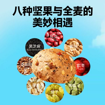 三只松鼠八宝坚果全麦欧包400g[2元优惠券]-寻折猪