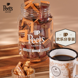 Peets皮爷咖啡海盐太妃糖扁桃仁焦糖45颗2罐