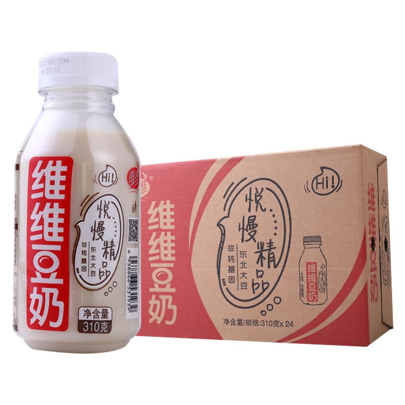 维维豆奶植物蛋白悦慢调制早餐加炼乳香浓豆乳蛋白饮料310ml*24瓶 - 图2