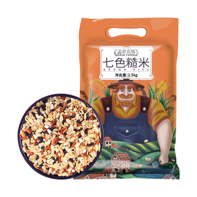 盖亚农场七色糙米2.5kg×1袋