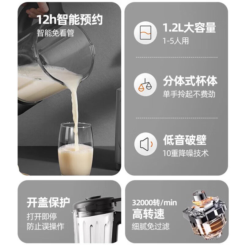 九阳破壁机豆浆家用全自动小型料理榨汁机一体 九阳破壁机豆浆家用全自动小型料理榨汁机一体