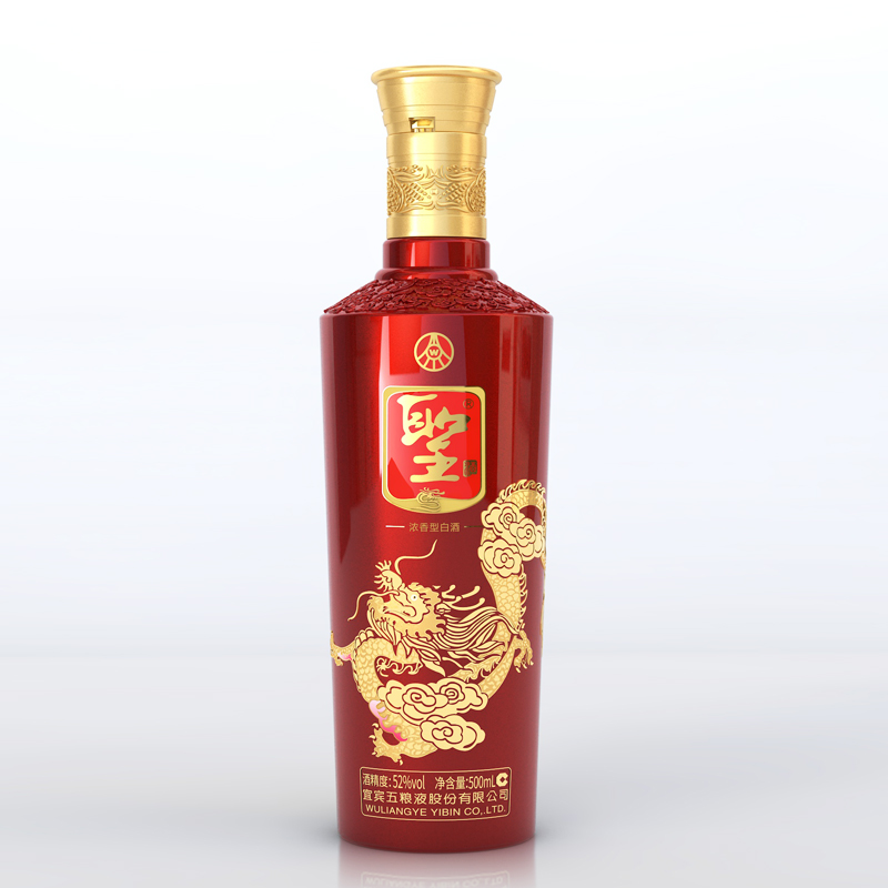 五粮液股份圣酒龙马浓香型白酒52度 500ml*2瓶礼盒装 - 图3