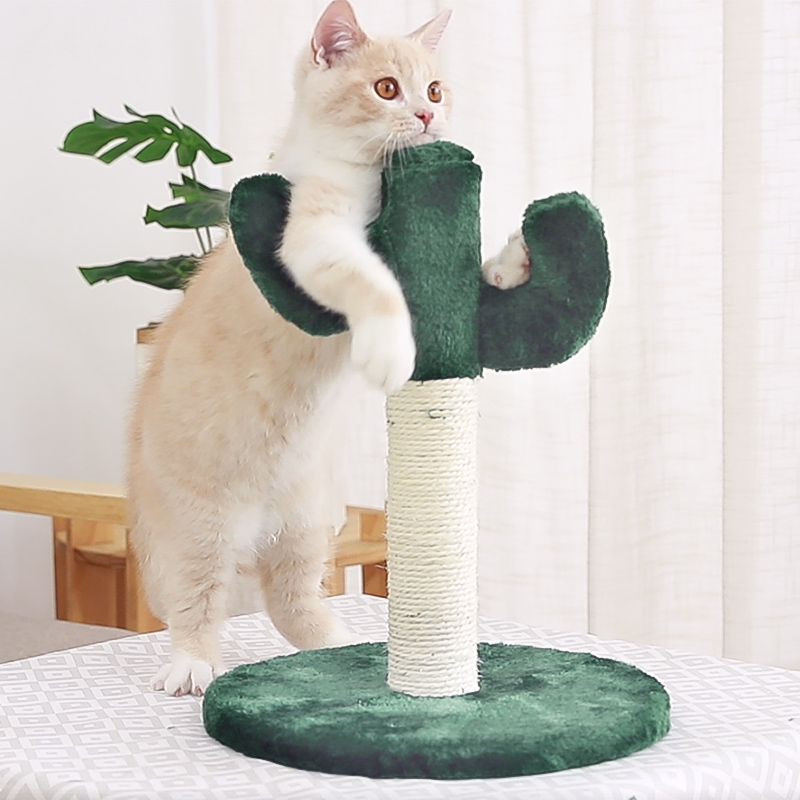 伊丽小型仙人掌猫爬架猫咪玩具猫树宠物跳台猫架剑麻猫抓柱用品