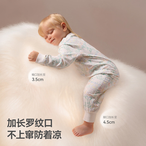 贝肽斯胎脂皮婴幼儿连体睡衣秋季款