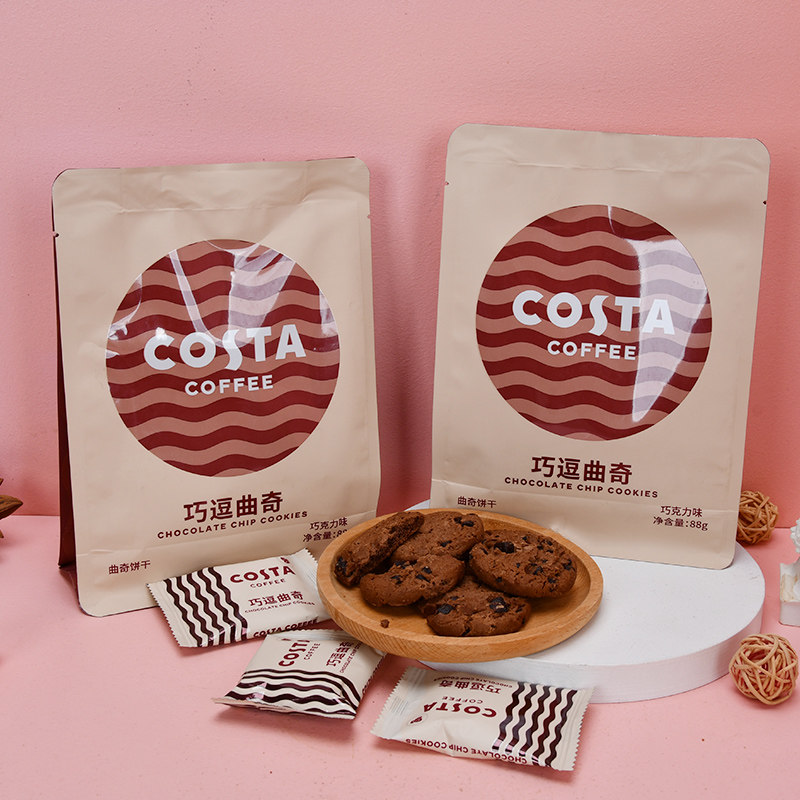COSTA咖啡巧逗曲奇饼干88g*2袋代餐下午茶零食饼干网红零食,淘宝优惠券,粉丝福利购,淘宝优惠卷