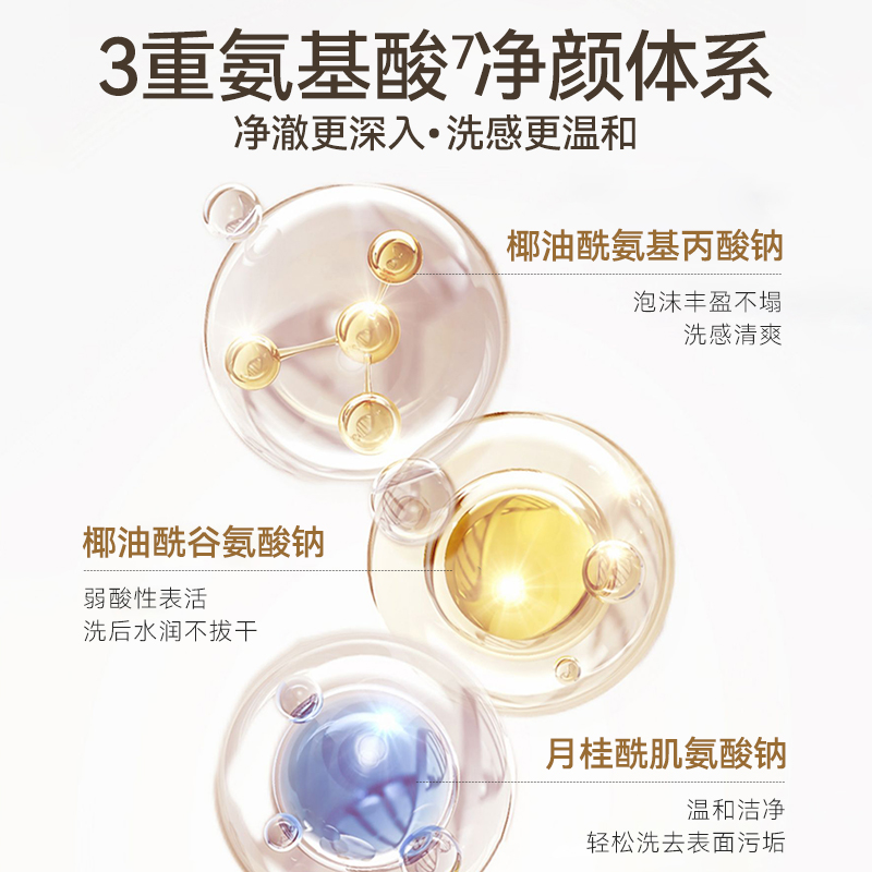 unny club氨基酸洁面慕斯泡沫敏感肌洗面奶温和深层清洁保湿男女 - 图2