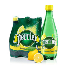 Perrier/巴黎水气泡水柠檬味500ml*6瓶