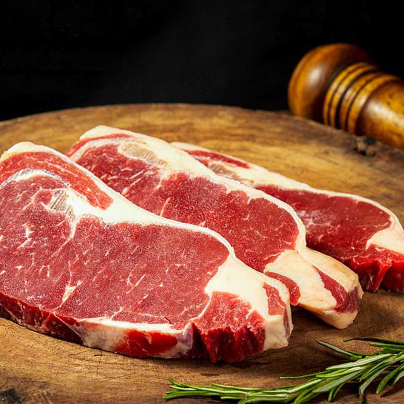 顶诺整切西冷牛排腌制健身牛扒露营烧烤烤肉牛肉冰鲜非合成不拼接