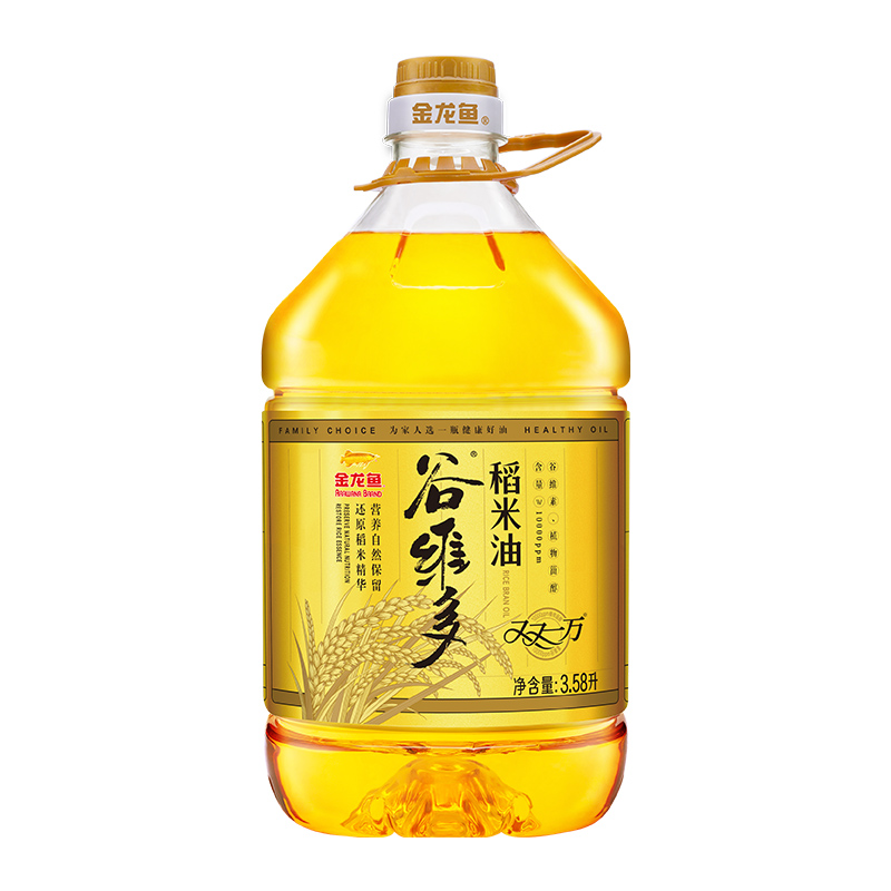 金龙鱼谷维多双一万稻米油3.58L/桶富含谷维素 植物甾醇米糠油 - 图0