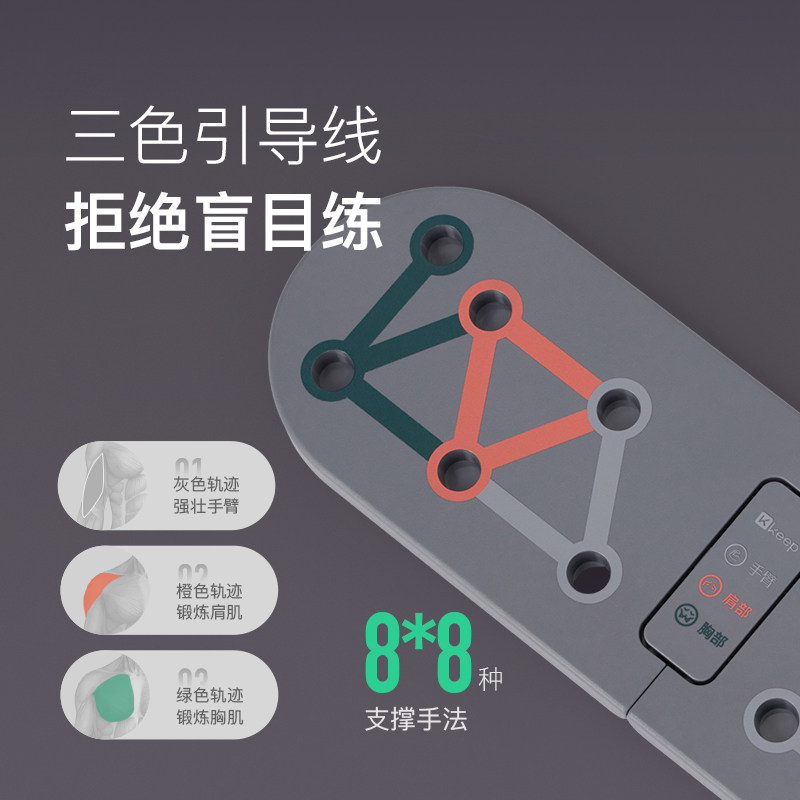 Keep多功能俯卧撑支架训练板辅助平板支撑训练器家用健身板器材,淘宝优惠券,粉丝福利购,淘宝优惠卷