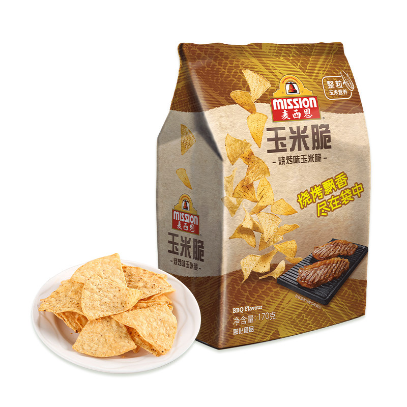 麦西恩烧烤味玉米脆办公膨化零食下午茶玉米脆片大包装170g*1袋,淘宝优惠券,粉丝福利购,淘宝优惠卷