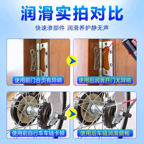 很好用 开门无异响防门响润滑剂合页防盗门锁铰链门窗锁具除锈油 - 图1