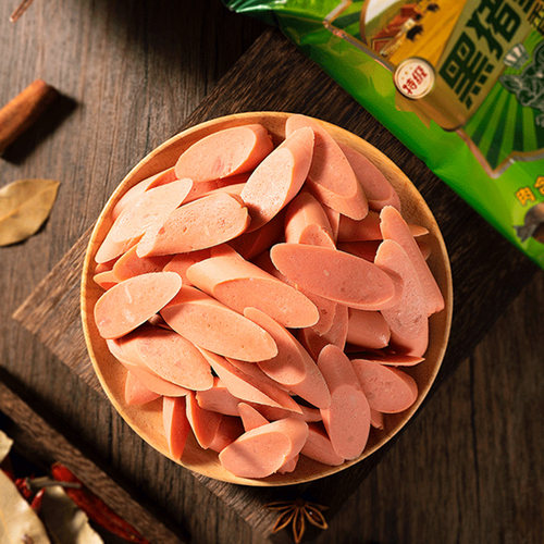 雨润黑猪皇火腿肠240g*2袋休闲速食肉类小吃泡面搭档零食夜宵即食 - 图2