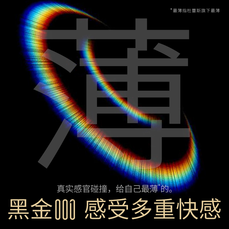 杜蕾斯避孕套001黑金三合一12只超薄安全套套保险套透薄官方正品 - 图1