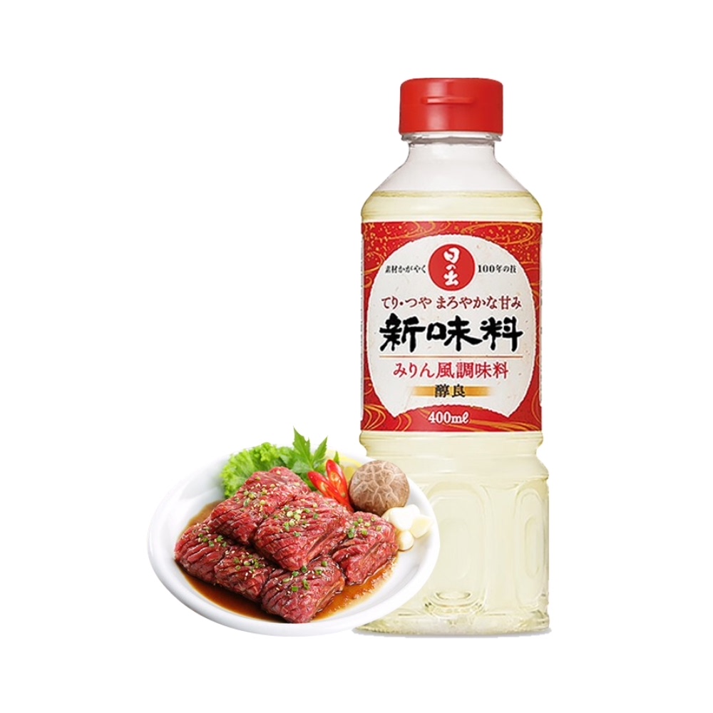 日本原装进口日出寿味淋400ml日式酱油料酒清酒寿喜锅料理调味汁 - 图0