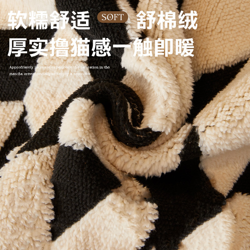 金柠檬居家布艺加厚皮沙发垫冬季毛绒坐垫轻奢高级感2025秋冬新款,淘宝优惠券,粉丝福利购,淘宝优惠卷