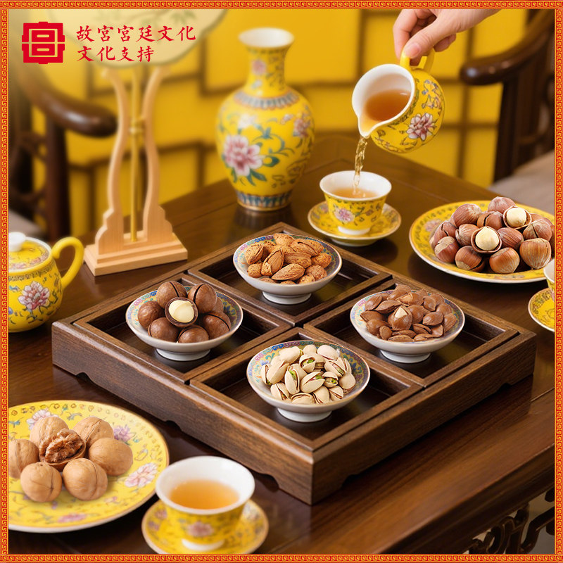 百草味高端罐装纯坚果礼盒过节送礼休闲零食开心果混合干果仁,淘宝优惠券,粉丝福利购,淘宝优惠卷