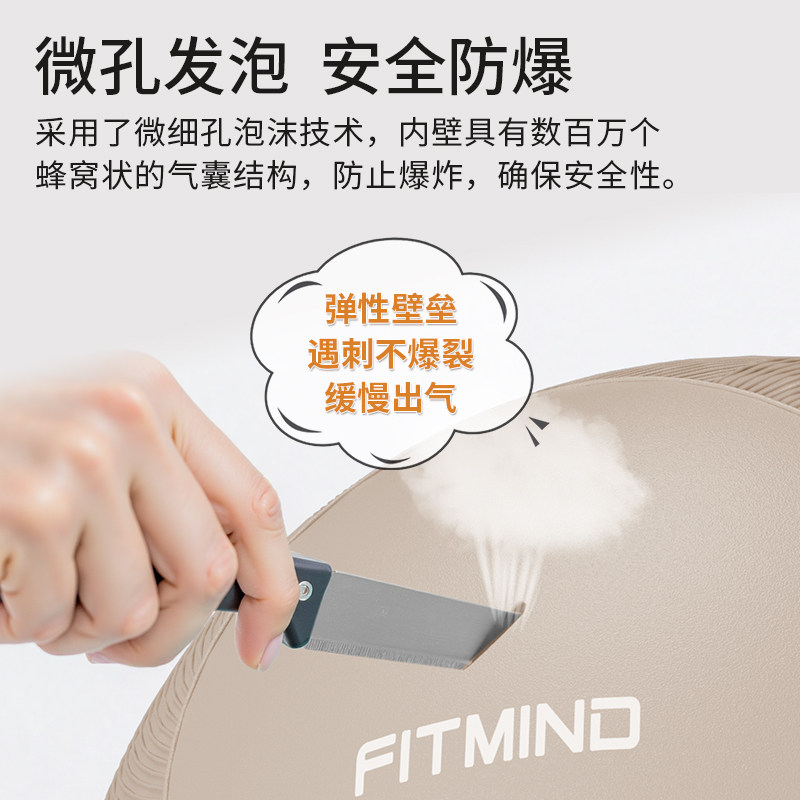 FitMind瑜伽球浮雕图案体位图案运动健身球,淘宝优惠券,粉丝福利购,淘宝优惠卷