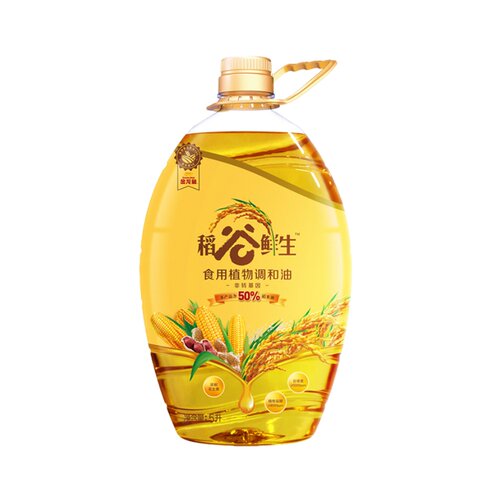 金龙鱼稻谷鲜生稻米油花生油食用调和油5L/桶非转基因植物家用 - 图0