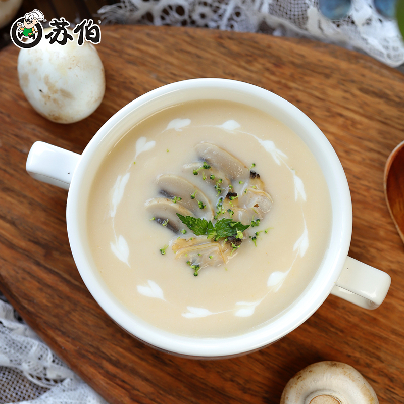 【2件8折】苏伯西式鸡茸蘑菇浓汤180g/袋芝士西餐速食开袋即食 - 图2